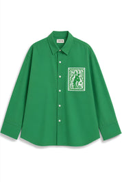 OLIVIA GREEN DYED SHIRT MEN