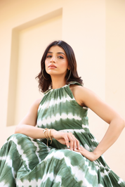 Sutton Tie Dye Dress- Green