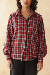 RUSTIC RUBY CHECKED SHIRT