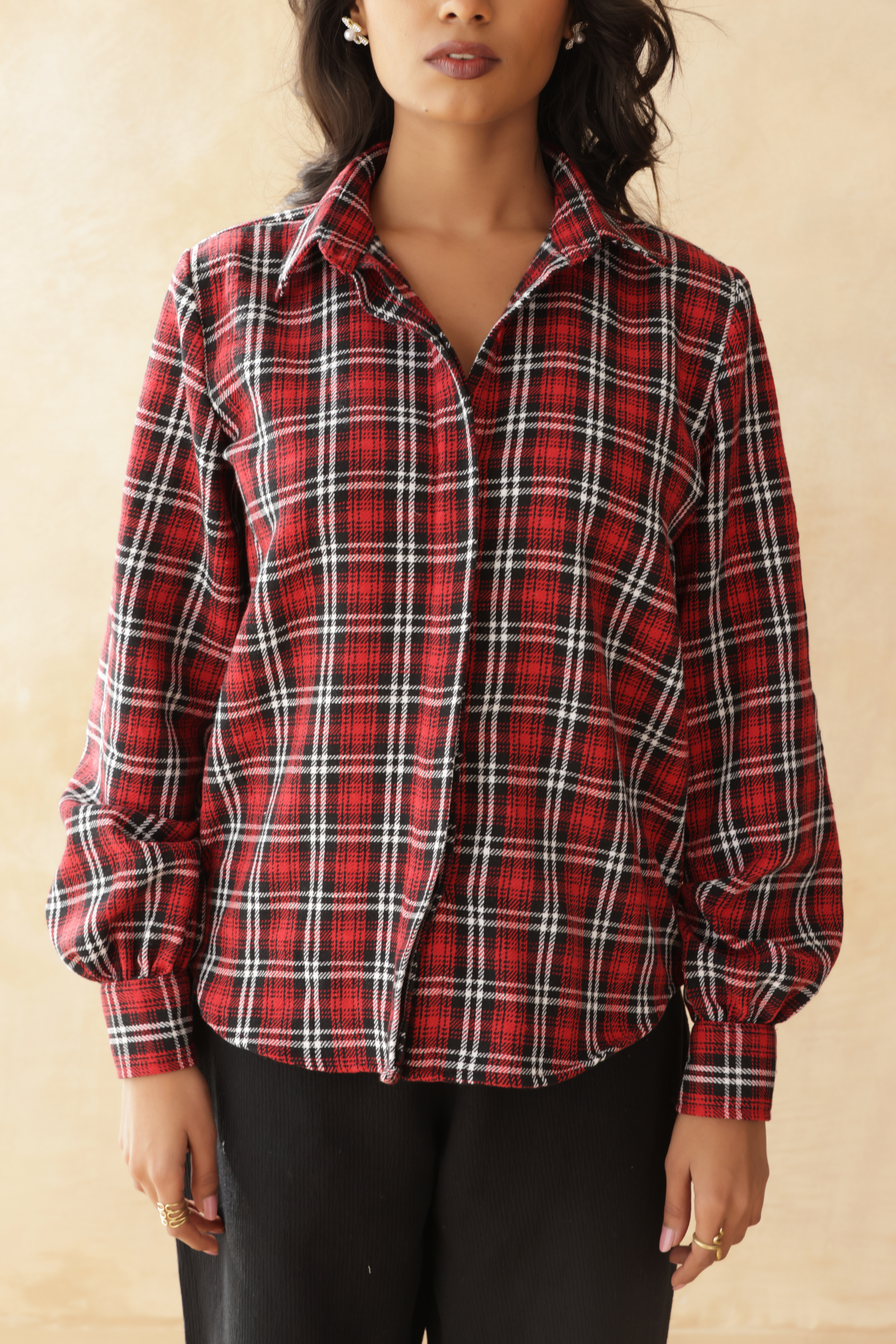 RUSTIC RUBY CHECKED SHIRT