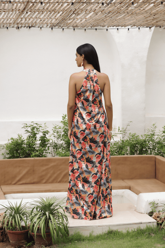 Rosalia Halter Neck Maxi Dress