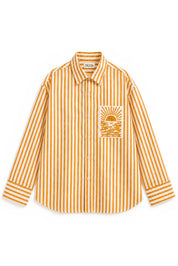 HORIZON STRIPE ORANGE SHIRT