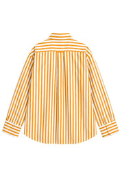 HORIZON STRIPE ORANGE SHIRT MEN