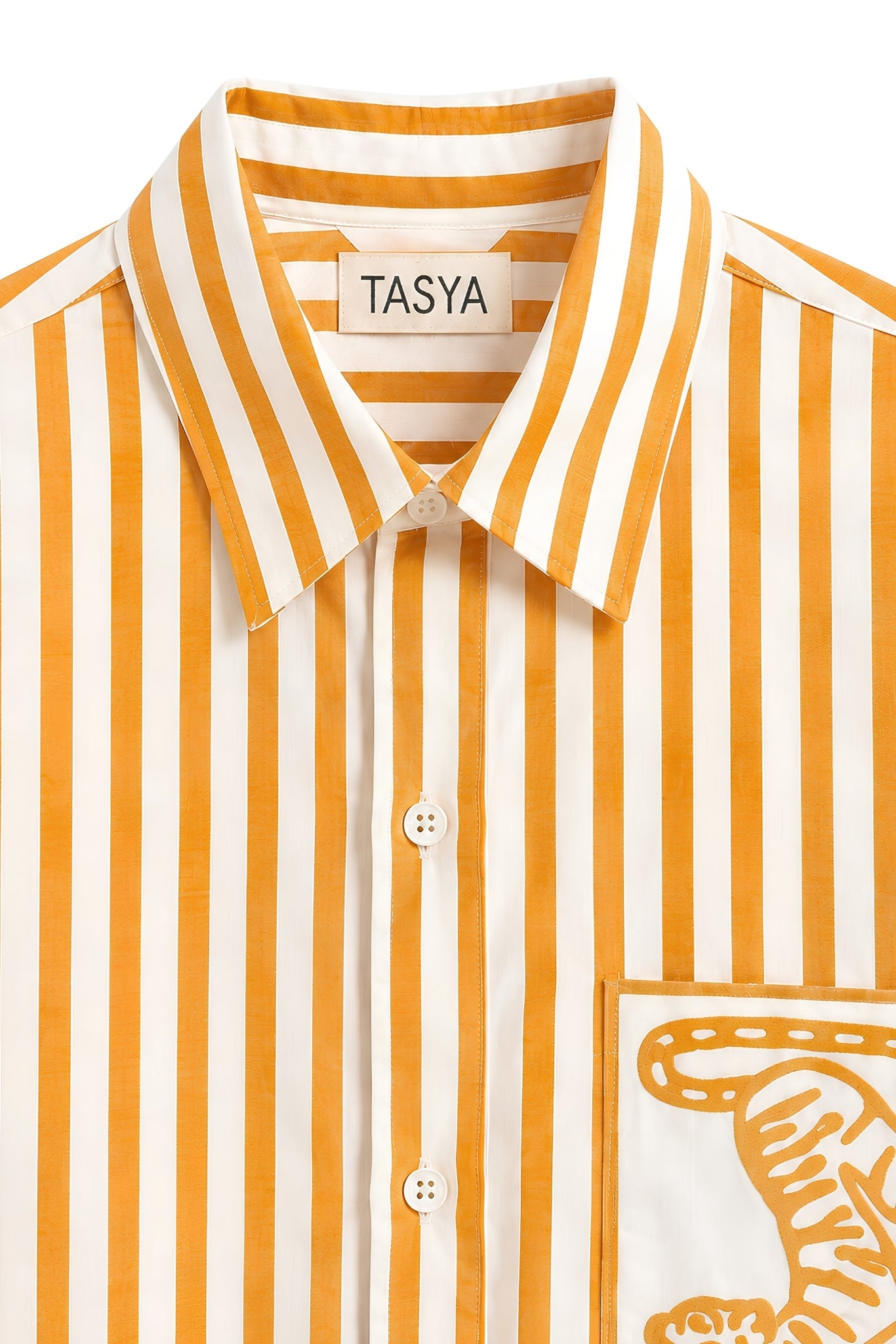 HORIZON STRIPE ORANGE SHIRT MEN
