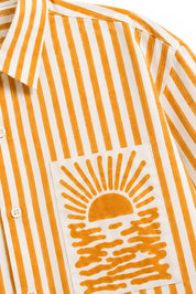 HORIZON STRIPE ORANGE SHIRT