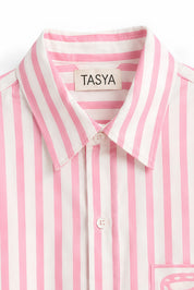 HORIZON STRIPE PINK SHIRT WOMEN