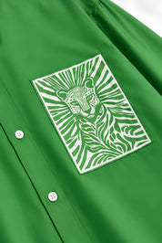MARGO GREEN DYED SHIRT WOMEN