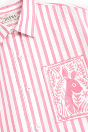 OLIVIA PINK STRIPE SHIRT MEN
