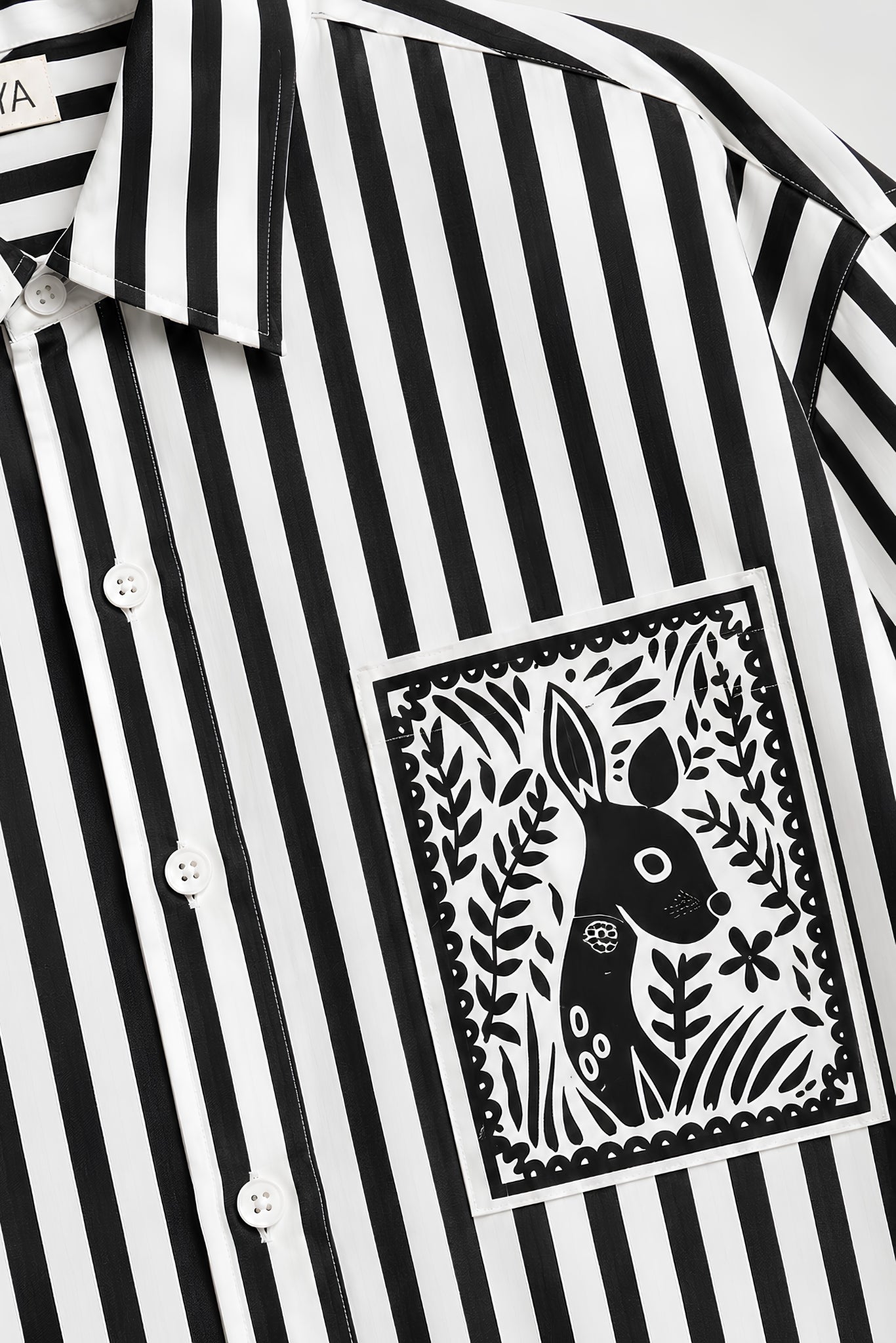 OLIVIA BLACK STRIPE SHIRT WOMEN