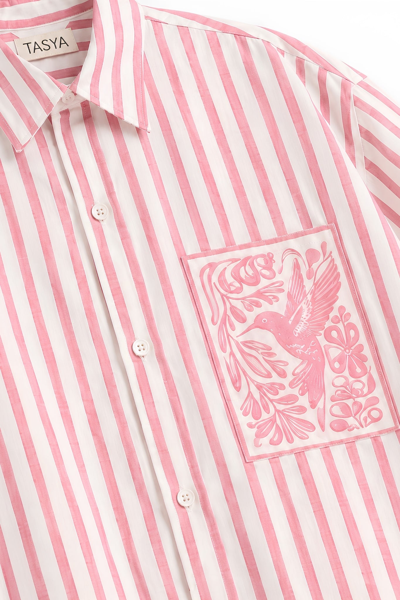 KIN PINK STRIPE SHIRT WOMEN