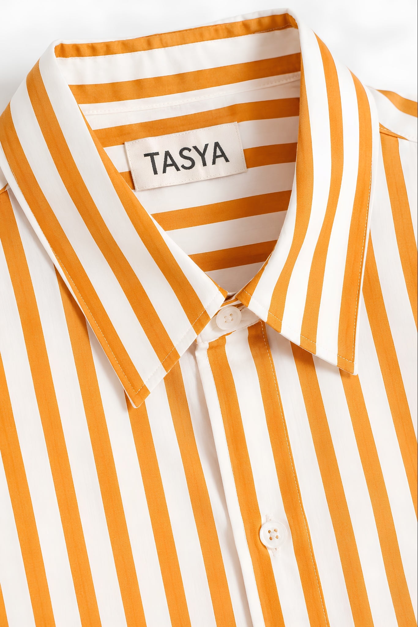 WINONA ORANGE STRIPE SHIRT WOMEN