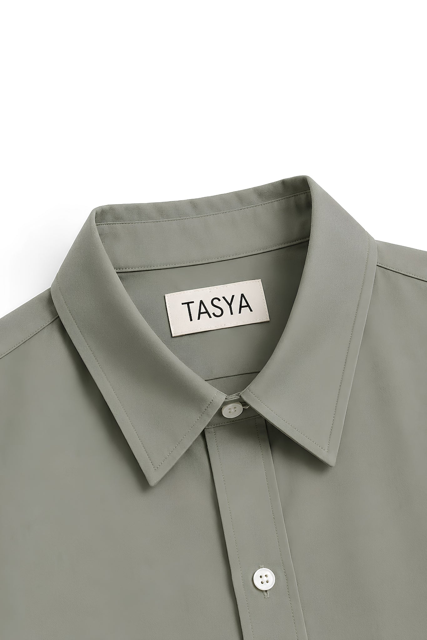 TIFFANY OLIVE GREEN DYED SHIRT WOMEN