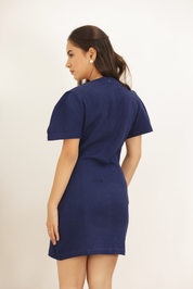 VENI MINI DRESS - NAVY BLUE