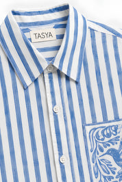 KIN BLUE STRIPE SHIRT MEN