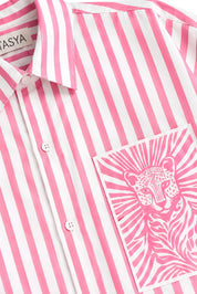 MARGO PINK STRIPE SHIRT MEN
