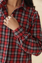 RUSTIC RUBY CHECKED SHIRT