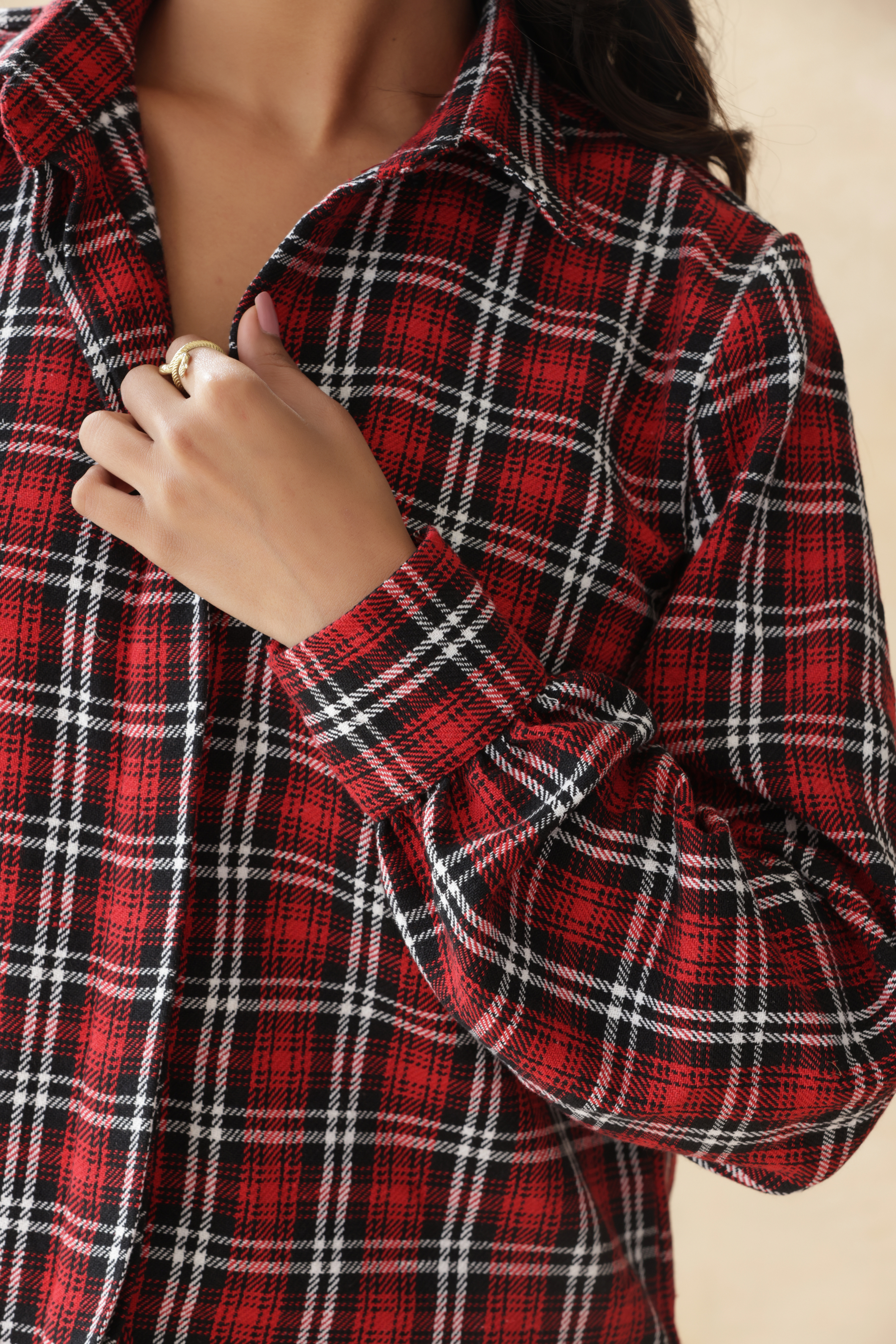 RUSTIC RUBY CHECKED SHIRT