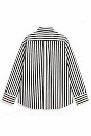 MARGO BLACK STRIPE SHIRT MEN