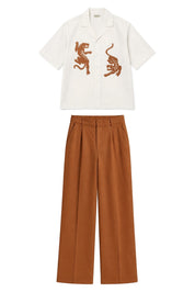 TWIN GUARDIAN BROWN CO-ORD