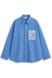 KIN BLUE DYED SHIRT MEN