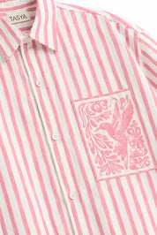 KIN PINK STRIPE SHIRT MEN