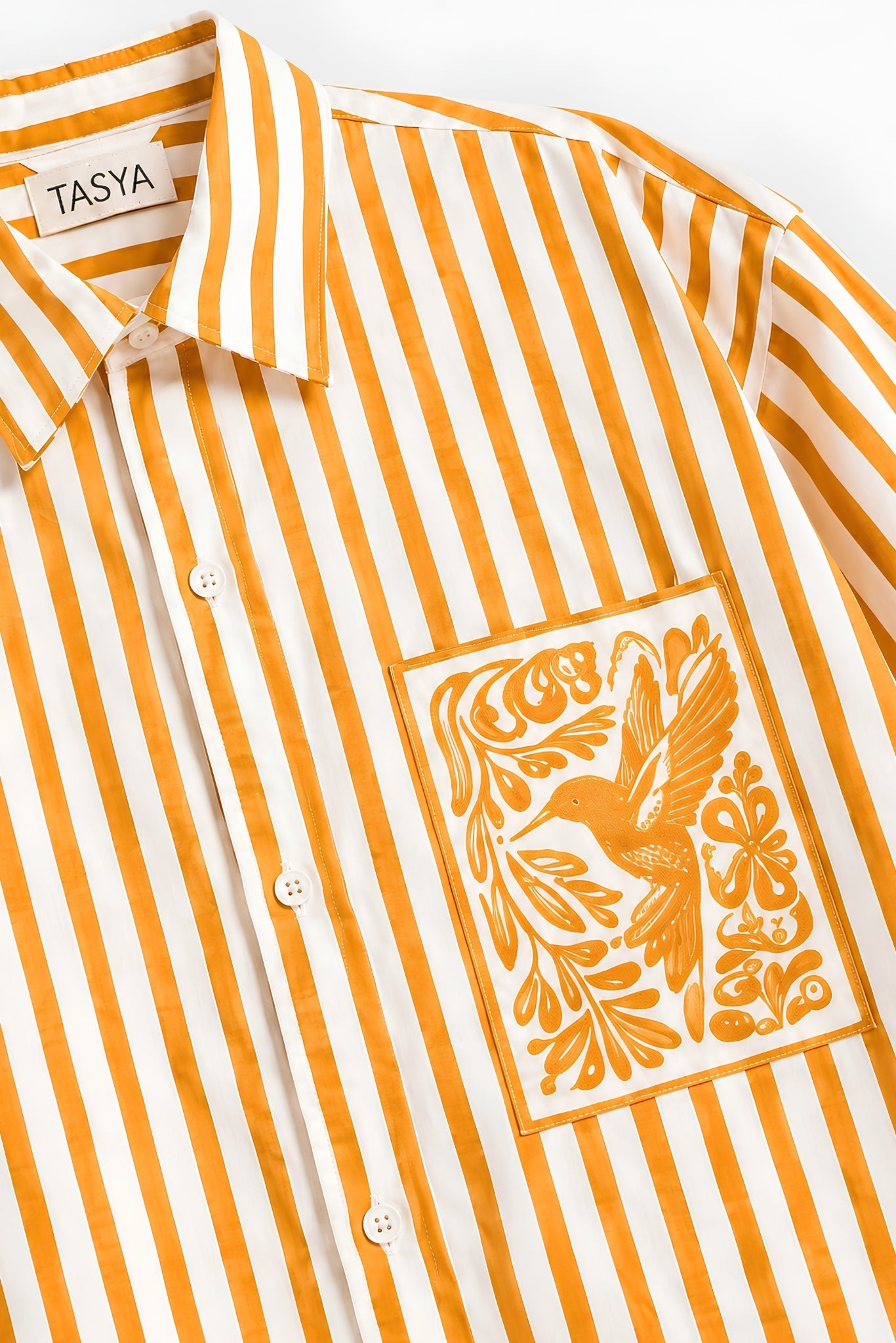 KIN ORANGE STRIPE SHIRT MEN