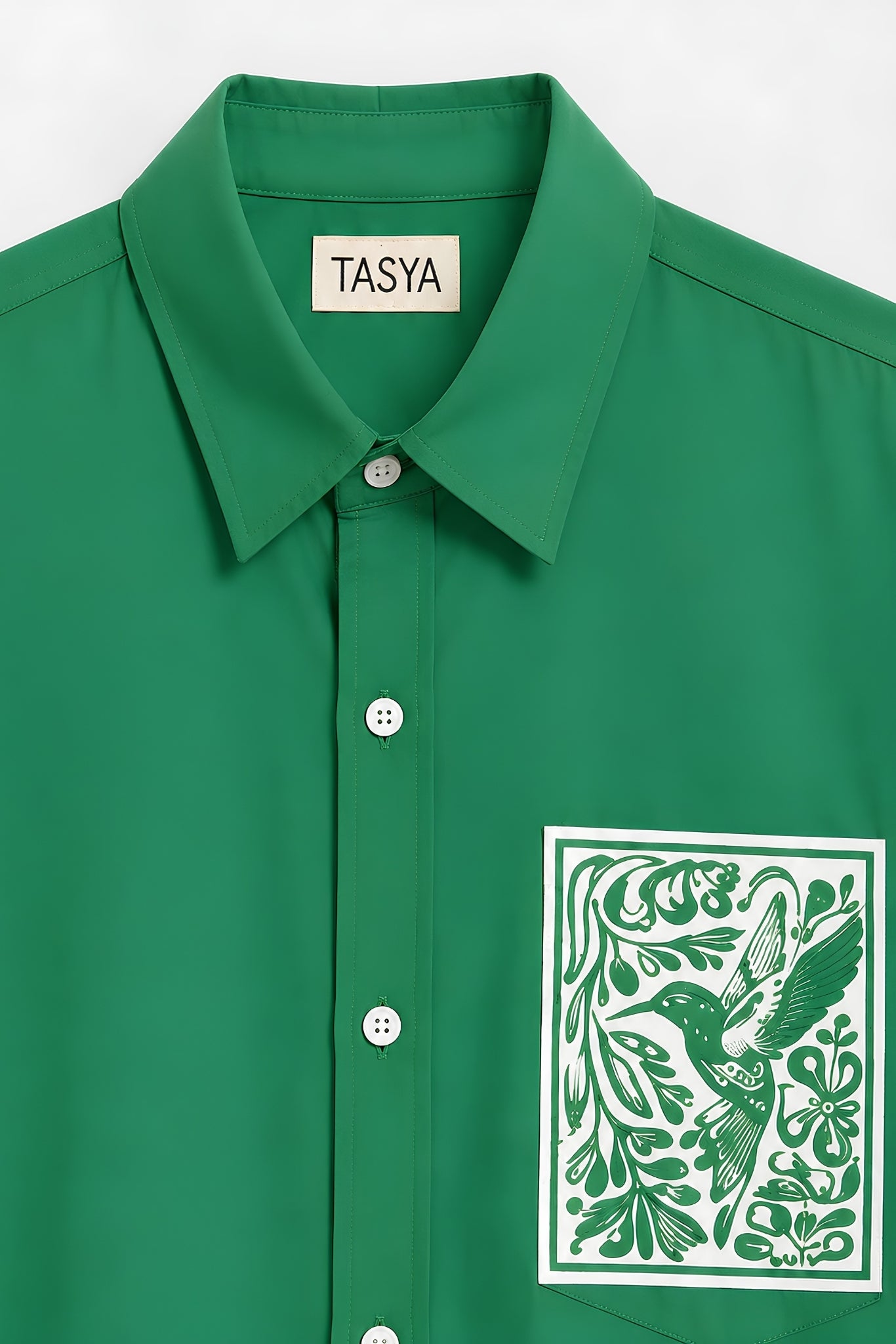 KIN GREEN DYED SHIRT MEN