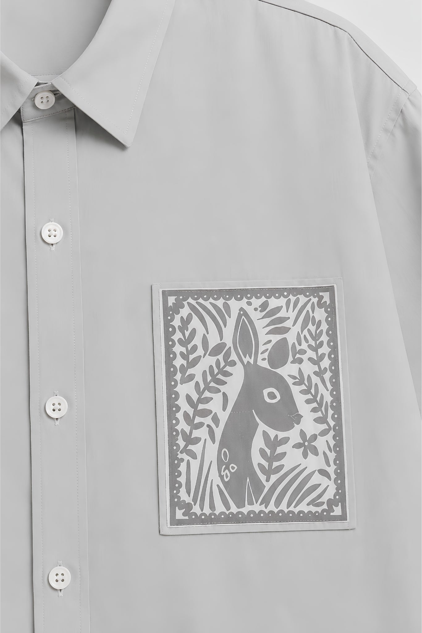 OLIVIA GREY DYED SHIRT MEN