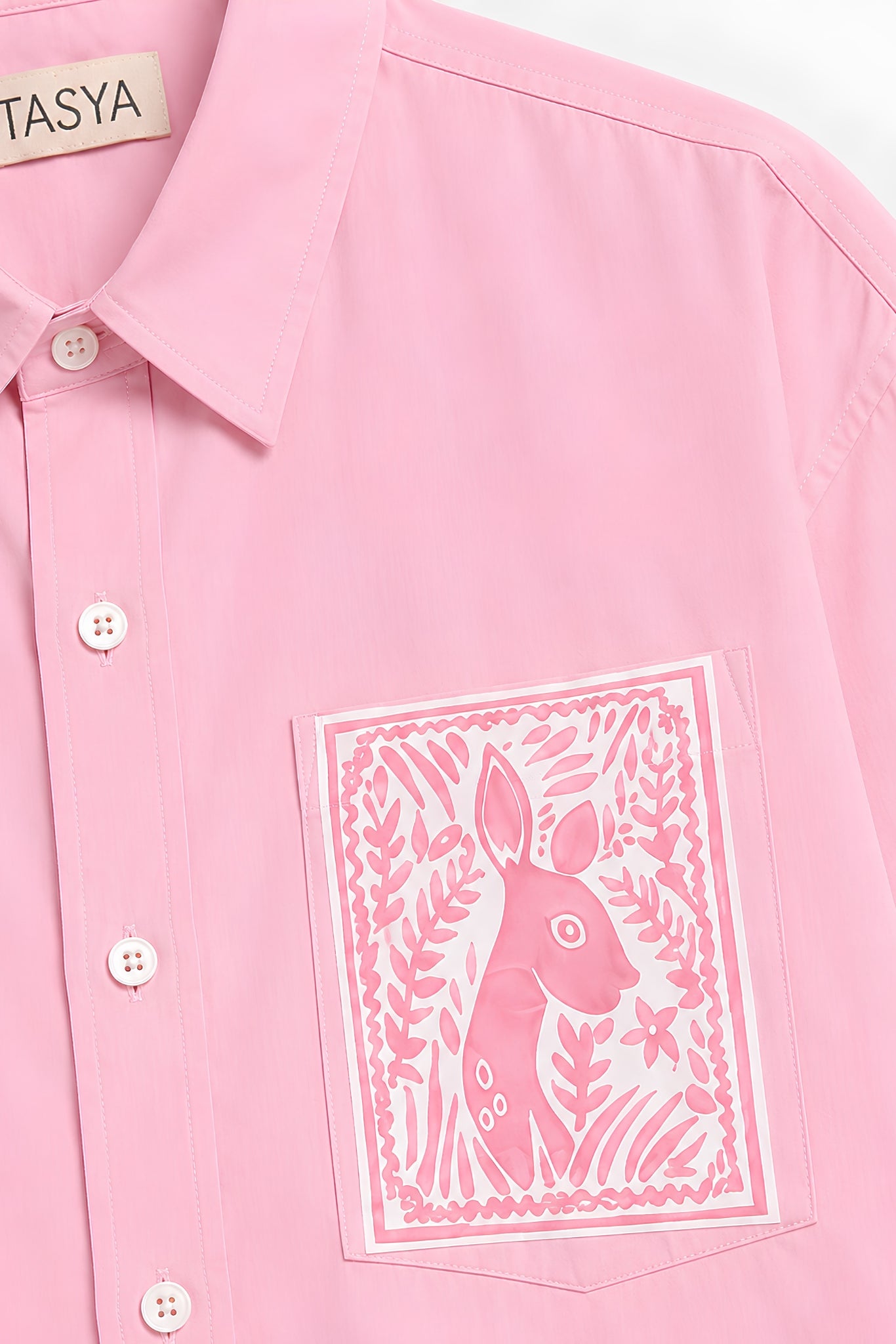 OLIVIA PINK DYED SHIRT WOMEN