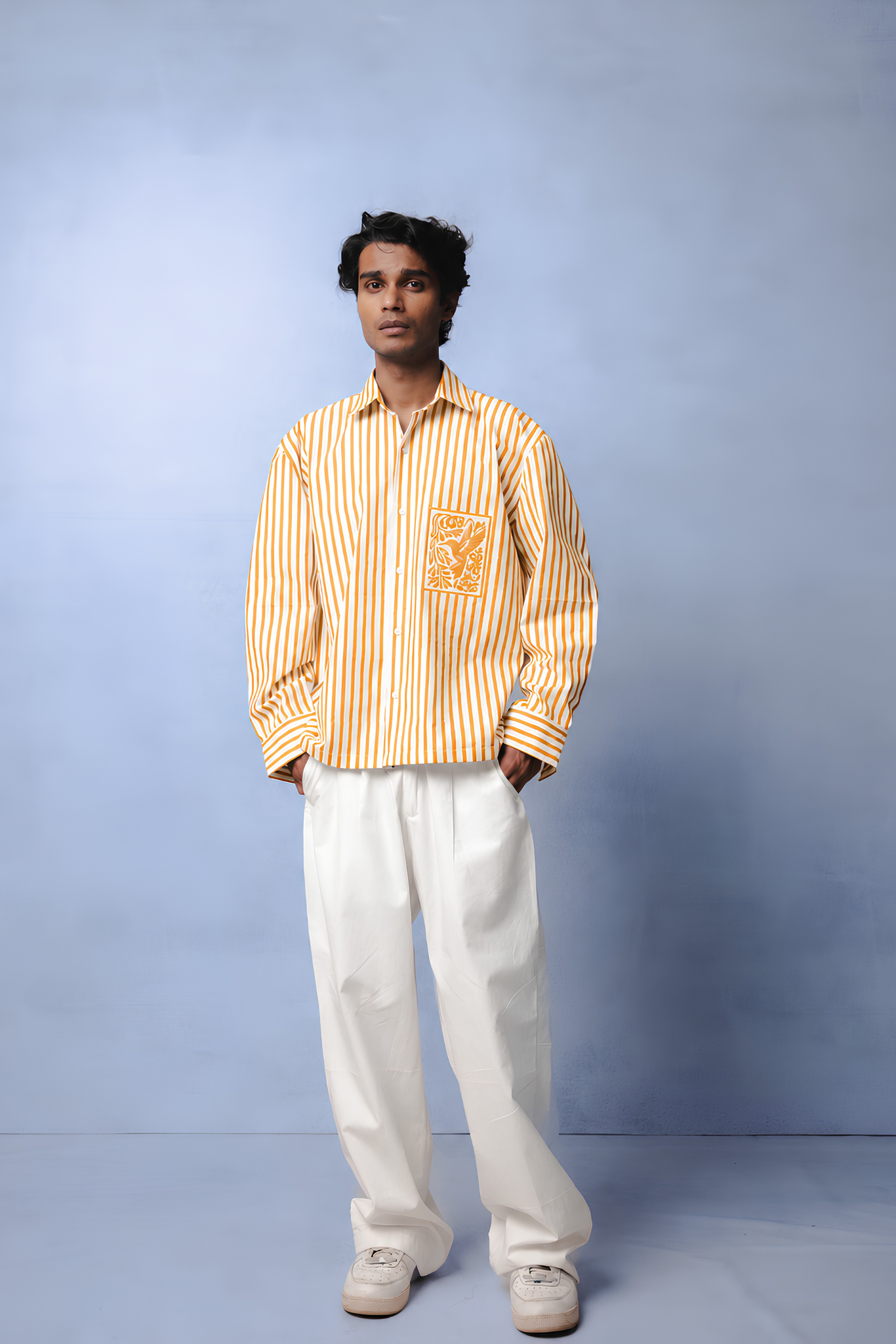 KIN ORANGE STRIPE CO-ORD MEN