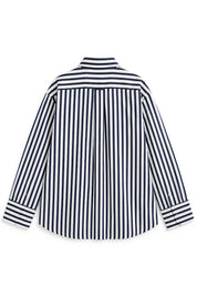 HORIZON STRIPE NAVY BLUE SHIRT WOMEN