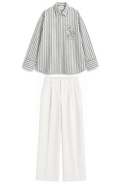 KIN GREY STRIPE CO-ORD MEN