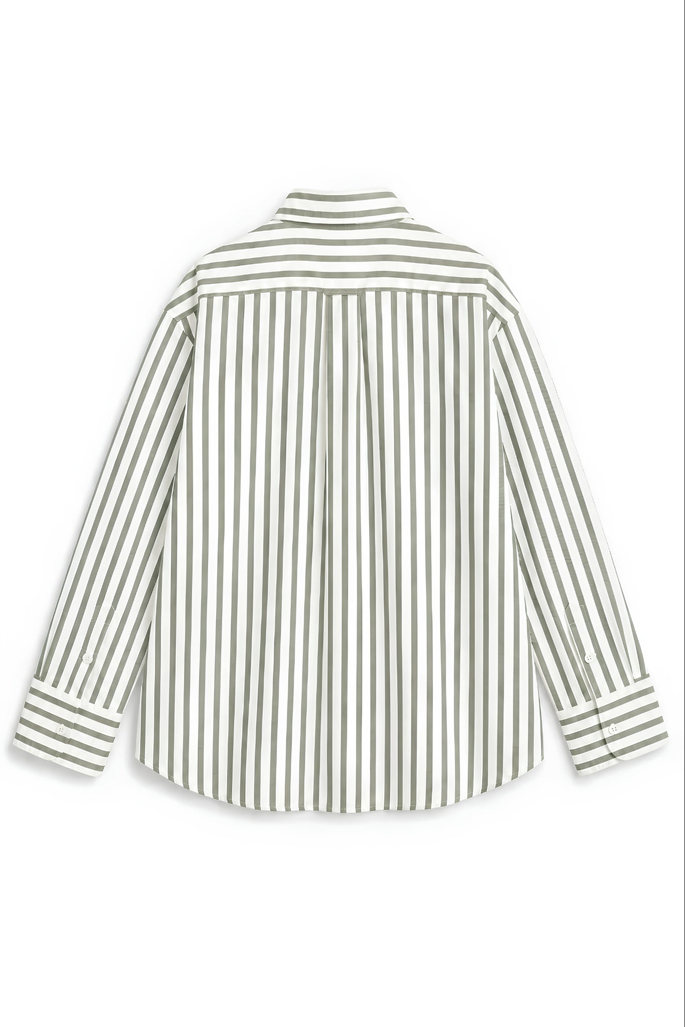 WINONA OLIVE GREEN STRIPE SHIRT WOMEN