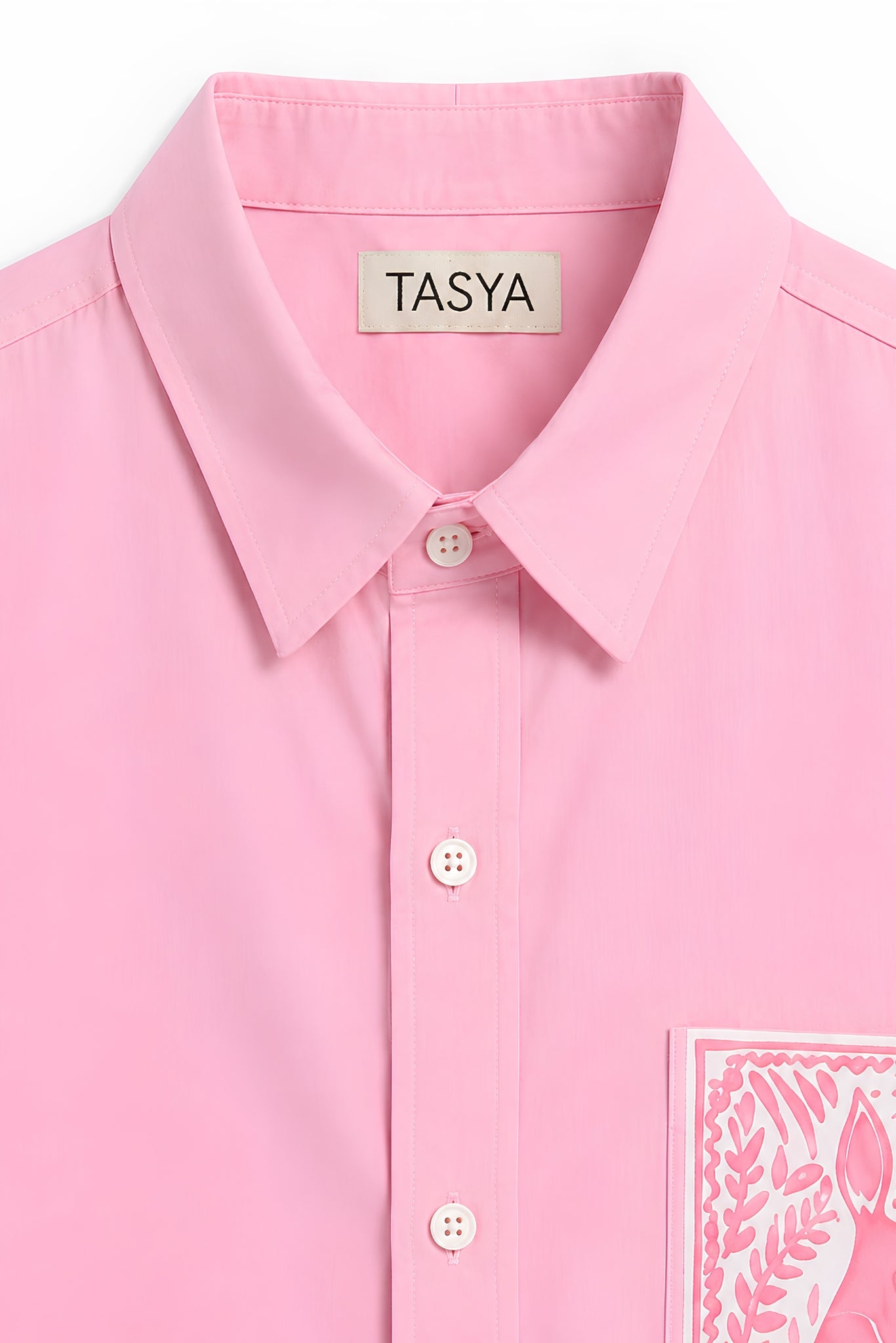OLIVIA PINK DYED SHIRT WOMEN