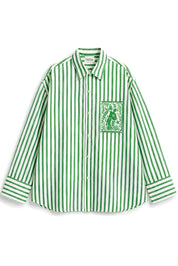 OLIVIA GREEN STRIPE SHIRT MEN