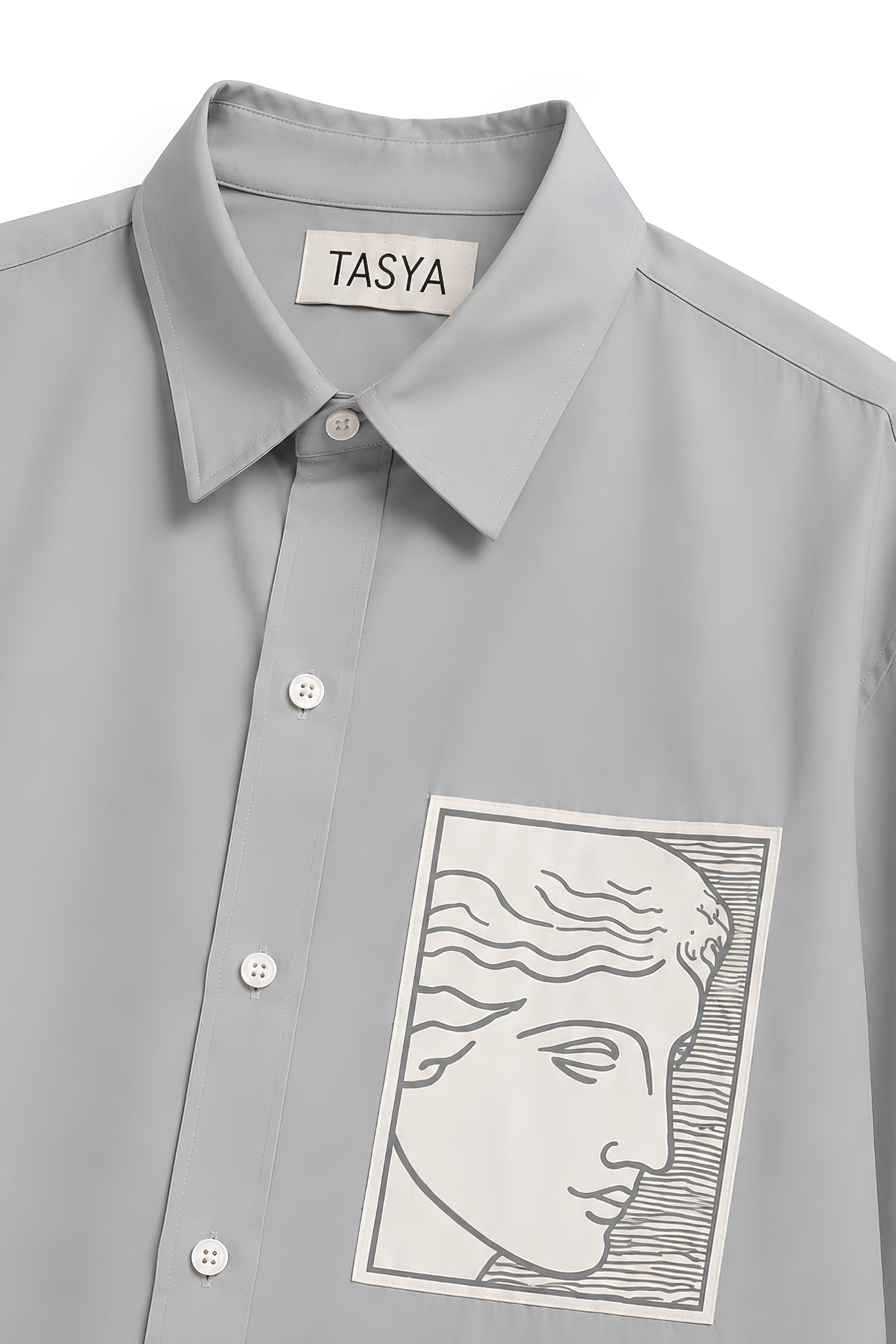 TIFFANY GREY DYED SHIRT MEN