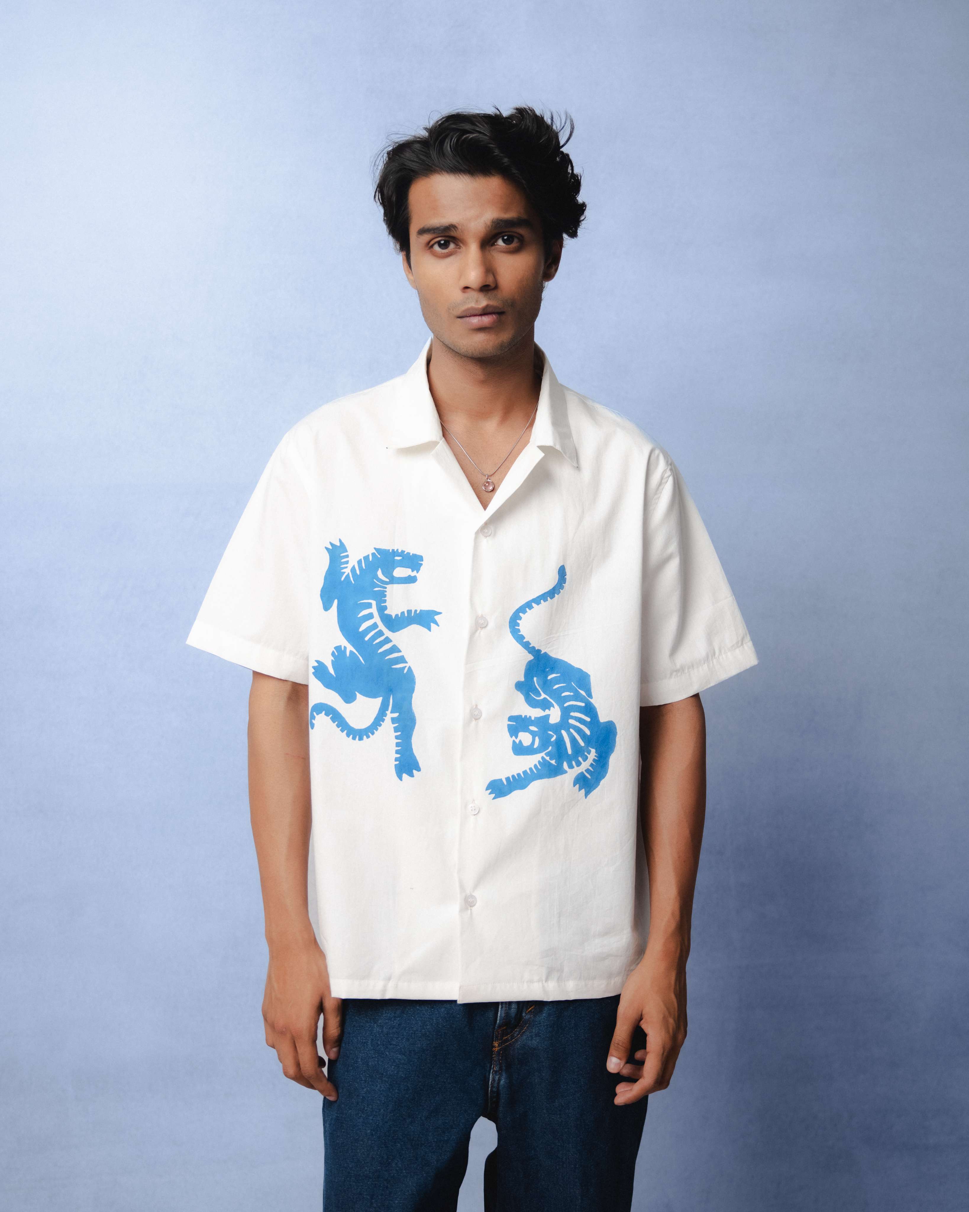 TWIN GUARDIAN BLUE SHIRT