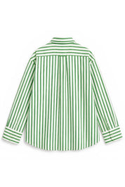KIN GREEN STRIPE SHIRT MEN