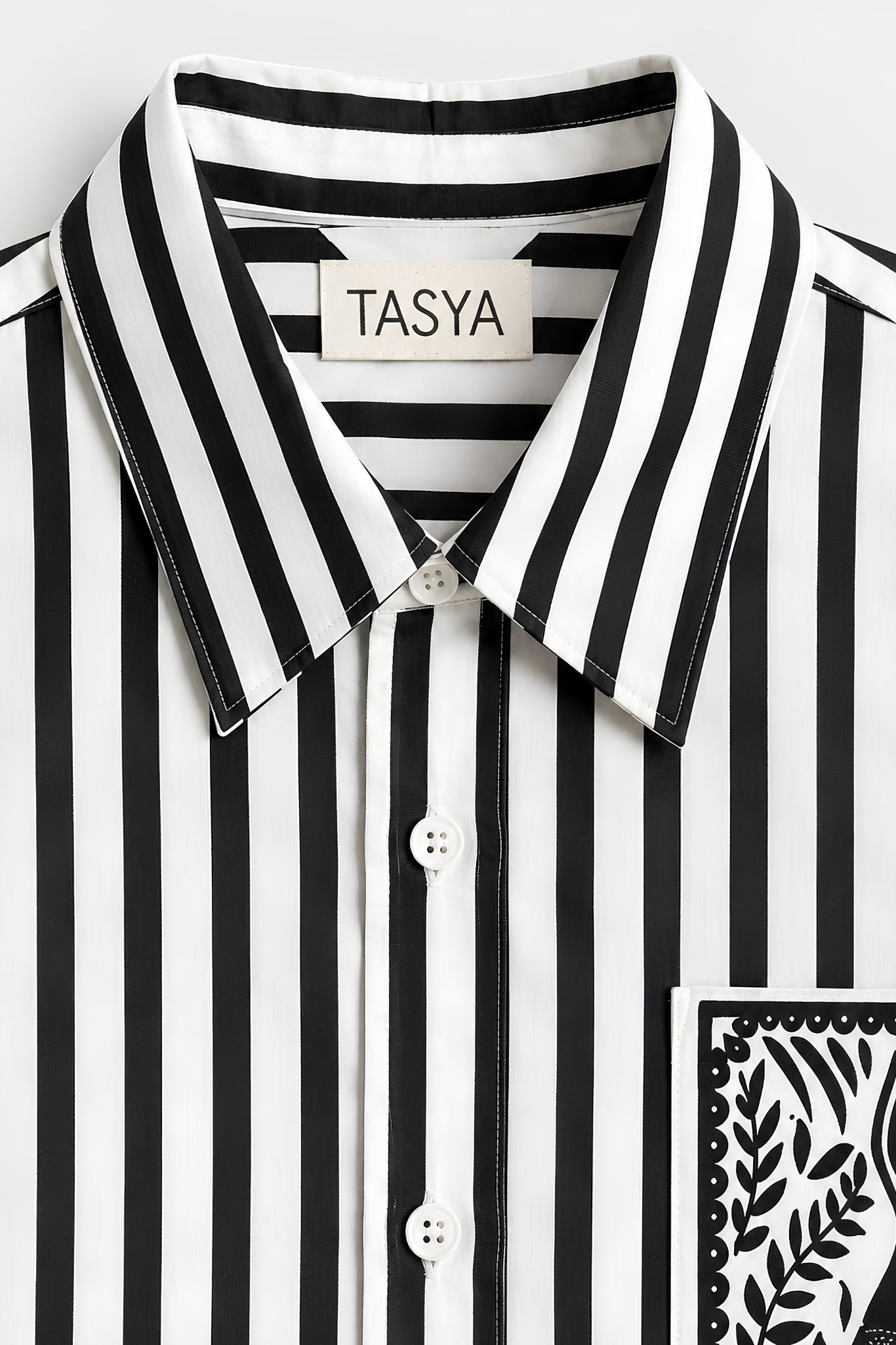 OLIVIA BLACK STRIPE SHIRT MEN