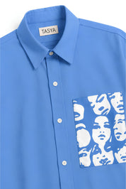 WINONA BLUE DYED SHIRT MEN