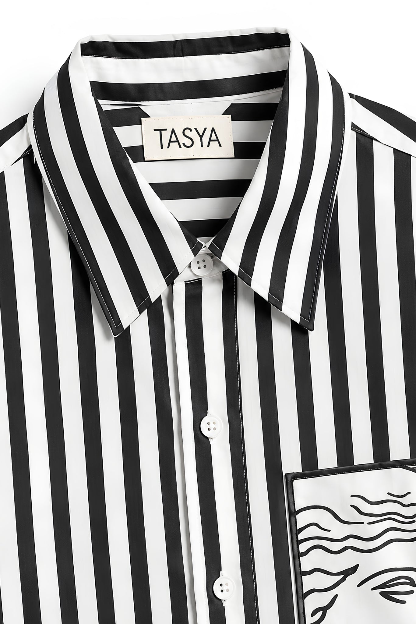 TIFFANY BLACK STRIPE SHIRT MEN