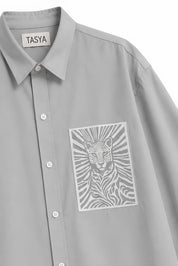 MARGO GREY DYED SHIRT MEN