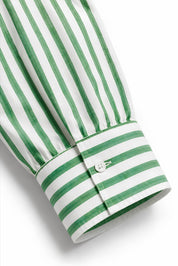 TIFFANY GREEN STRIPE SHIRT MEN