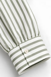 KIN OLIVE GREEN STRIPE SHIRT MEN