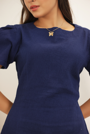 VENI MINI DRESS - NAVY BLUE