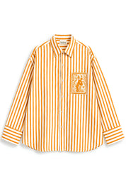 OLIVIA ORANGE STRIPE SHIRT MEN