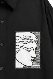 TIFFANY BLACK DYED SHIRT MEN