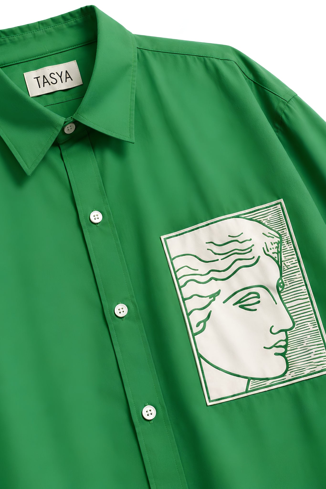 TIFFANY GREEN DYED SHIRT MEN