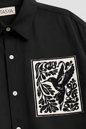 KIN BLACK DYED SHIRT WOMEN