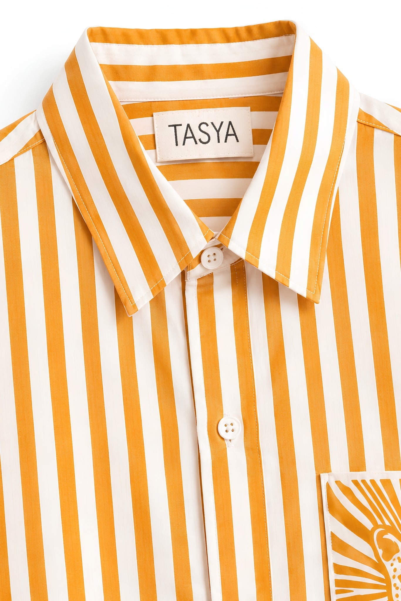MARGO ORANGE STRIPE SHIRT MEN